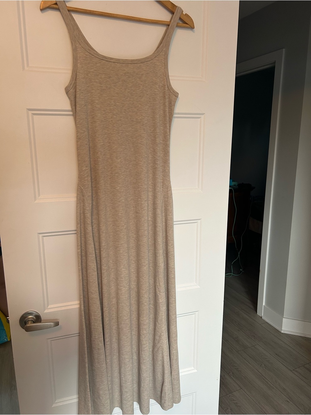 RW&CO. Sleeveless Maxi Dress in Light Taupe